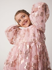 Gold Gold Sequin Dress (3-16yrs) - Image 2 of 4