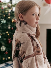 Hamish the Highland Cow - Borg Fleece Jacket (3-16yrs) - Image 4 de 7