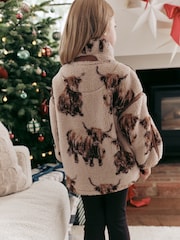 Hamish the Highland Cow - Borg Fleece Jacket (3-16yrs) - Image 6 de 7