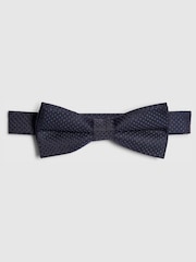 River Island Blue Tailored Waistcoat Shirt & Bow Tie Set 3 Piece - Image 6 of 6