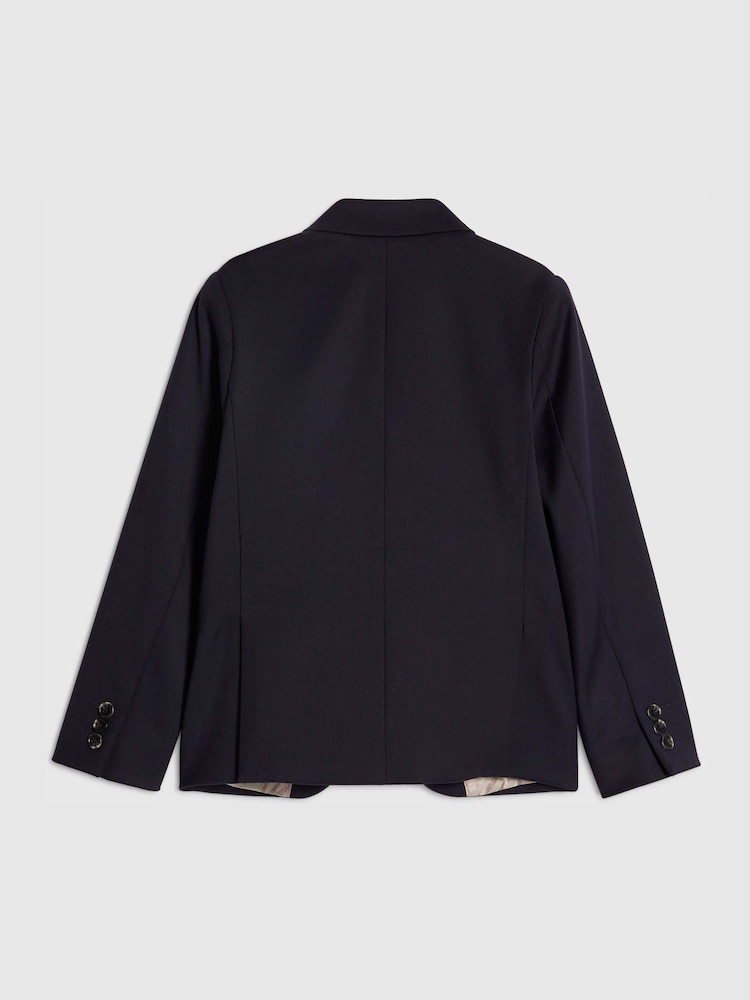 River Island Blue Tailored Suit Jacket - Image 2 of 4