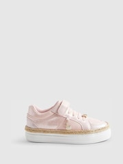 River Island Pink Shell Trainers - Image 1 of 5