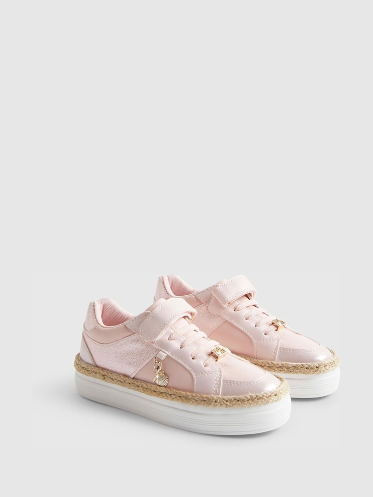 River Island Pink Shell Trainers - Image 2 of 5