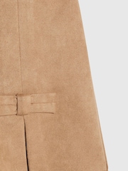 River Island Brown Suedette Waistcoat & Shorts Set - Image 5 of 5