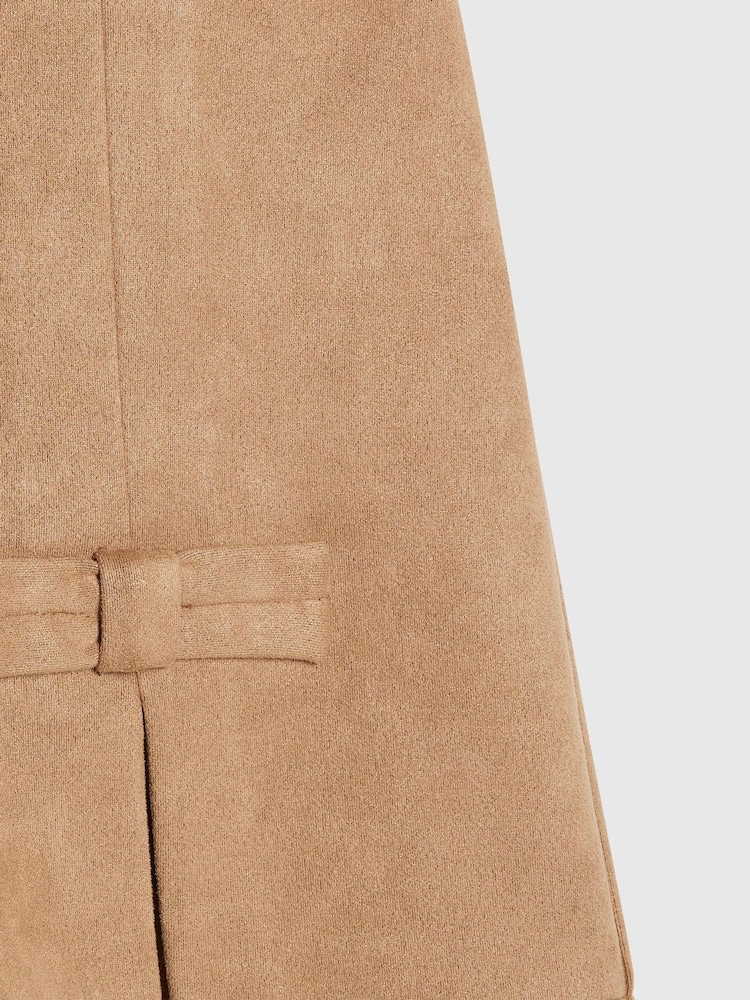 River Island Brown Suedette Waistcoat & Shorts Set - Image 5 of 5