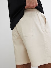 River Island Natural Linen Look Pull On Shorts - Image 2 of 4