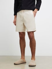 River Island Natural Linen Look Pull On Shorts - Image 3 of 4