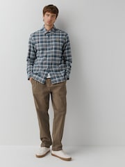 Lyle & Scott Blue Offset Check Shirt - Image 2 of 5