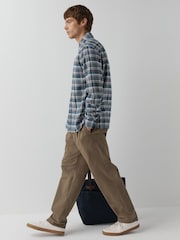 Lyle & Scott Blue Offset Check Shirt - Image 3 of 5