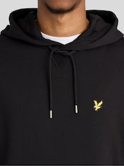 Lyle & Scott Black Heavyweight Loopback Pullover Hoodie - Image 3 of 6