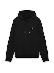 Lyle & Scott Black Heavyweight Loopback Pullover Hoodie - Image 5 of 6