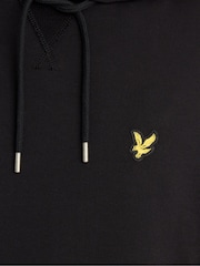 Lyle & Scott Black Heavyweight Loopback Pullover Hoodie - Image 6 of 6