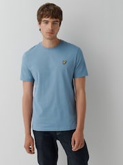 Lyle & Scott Sky Blue Crew Neck Cotton T-Shirt - Image 1 of 5