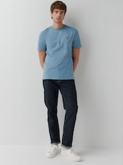 Lyle & Scott Sky Blue Crew Neck Cotton T-Shirt - Image 2 of 5