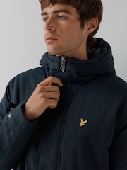 Lyle & Scott Blue Padded Fishtail  Jacket - Image 5 of 5