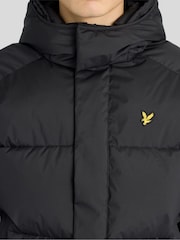 Lyle & Scott Black Hooded Puffer Jacket - Image 3 of 6