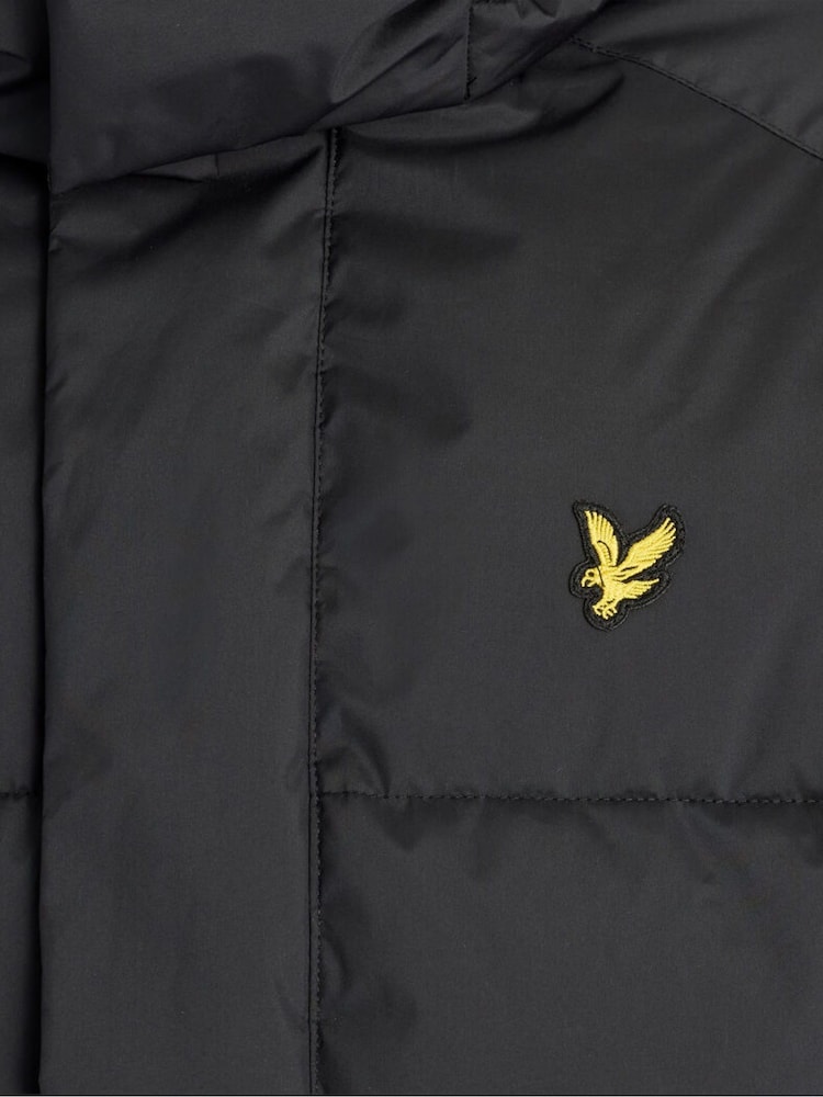 Lyle & Scott Black Hooded Puffer Jacket - Image 6 of 6 Lyle & Scott Black Hooded Puffer Jacket - Image 6 of 6