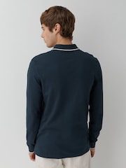 Lyle & Scott Tipped Long Sleeve Polo Shirt - Imagem 4 de 5
