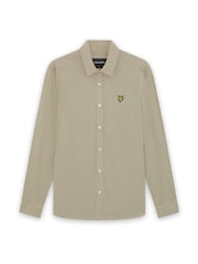 Lyle & Scott Grey Micro Windowpane Check Shirt - Image 1 of 1