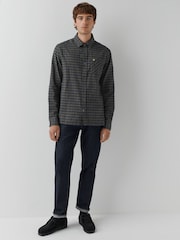 Lyle & Scott Black Tartan Flannel Shirt - Image 2 of 5