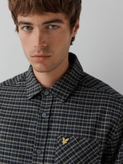 Lyle & Scott Black Tartan Flannel Shirt - Image 5 of 5