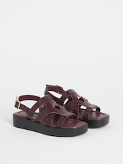 Rojo - Simply Be Chunky Fisherman Sandals - Imagen 2 de 4