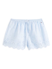 Tommy Hilfiger Blue Essential Broderie Anglaise Cami Shorts Pyjamas Set - Image 6 of 6