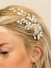 Ivory & Co Gold Crocus Hair Clip - Image 2 of 4