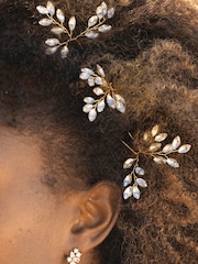 Ivory & Co Gold Moonspray Hairpins - Image 2 of 4