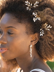 Ivory & Co Gold Moonspray Hairpins - Image 3 of 4