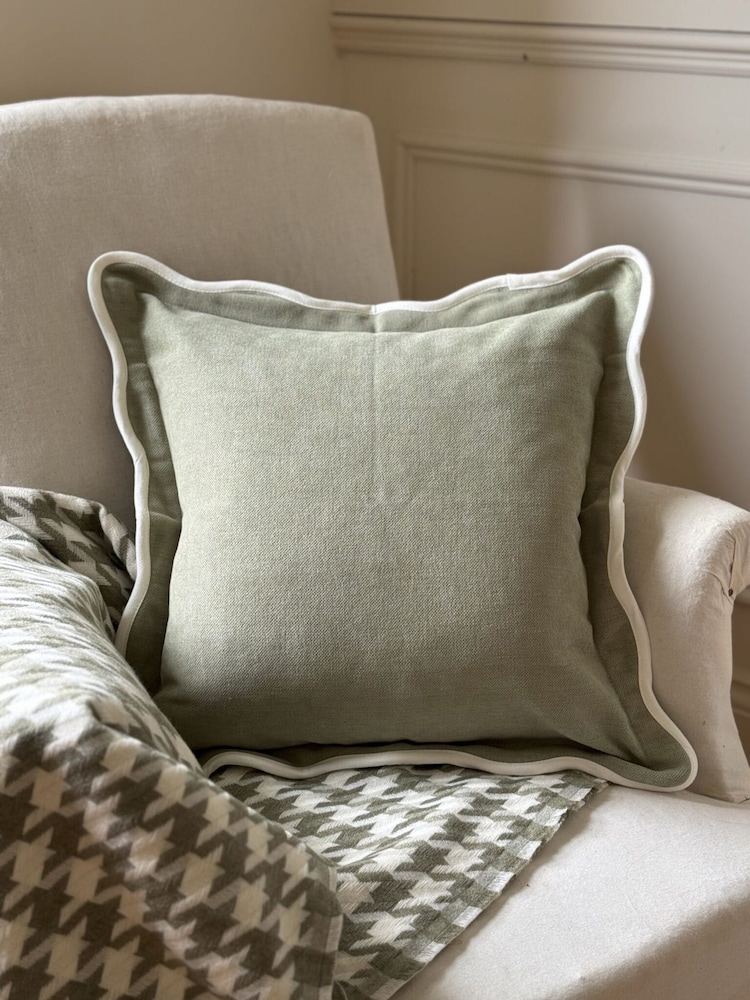 Ellenvale Interiors Sage Chloe Green Cushion Cover Combination - Image 1 of 4