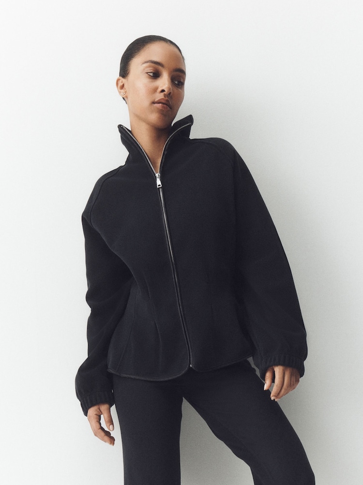 Черный - Studio Peplum Fleece - Изображение 1 4