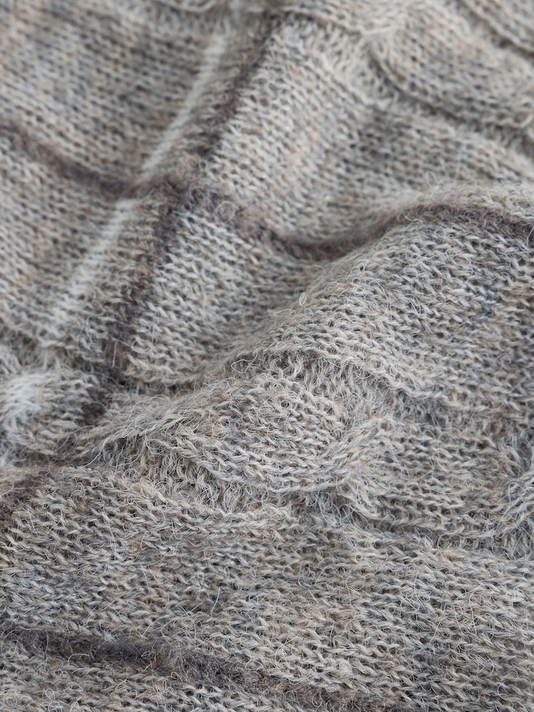 Сірий в клітинку - Sheer Knitted Vest Top - Image 2 of 3