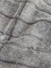 Grey Check Sheer Knitted Vest Top - Image 7 of 8