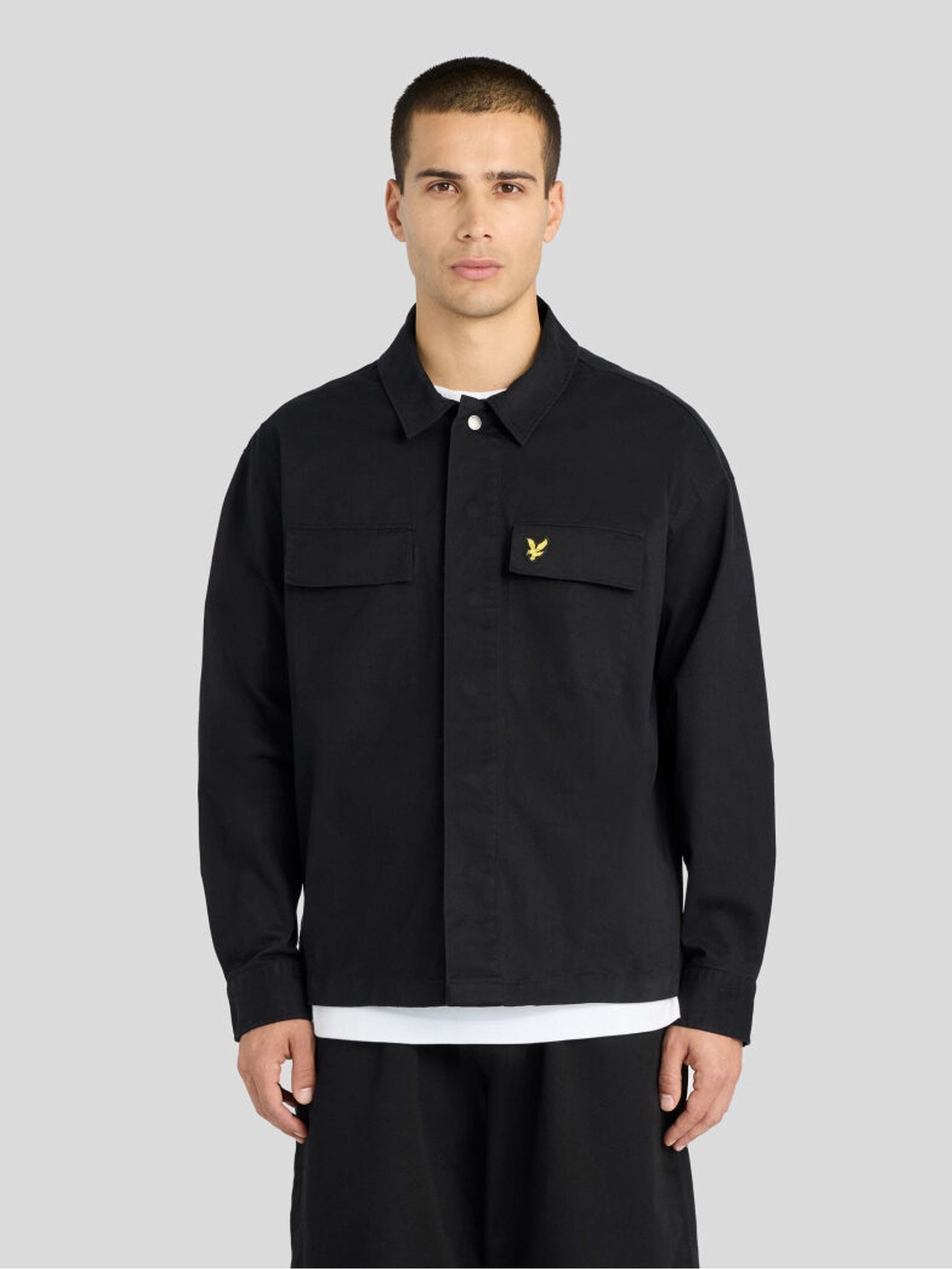 Lyle & Scott Men's Black Overshirt - Image 3