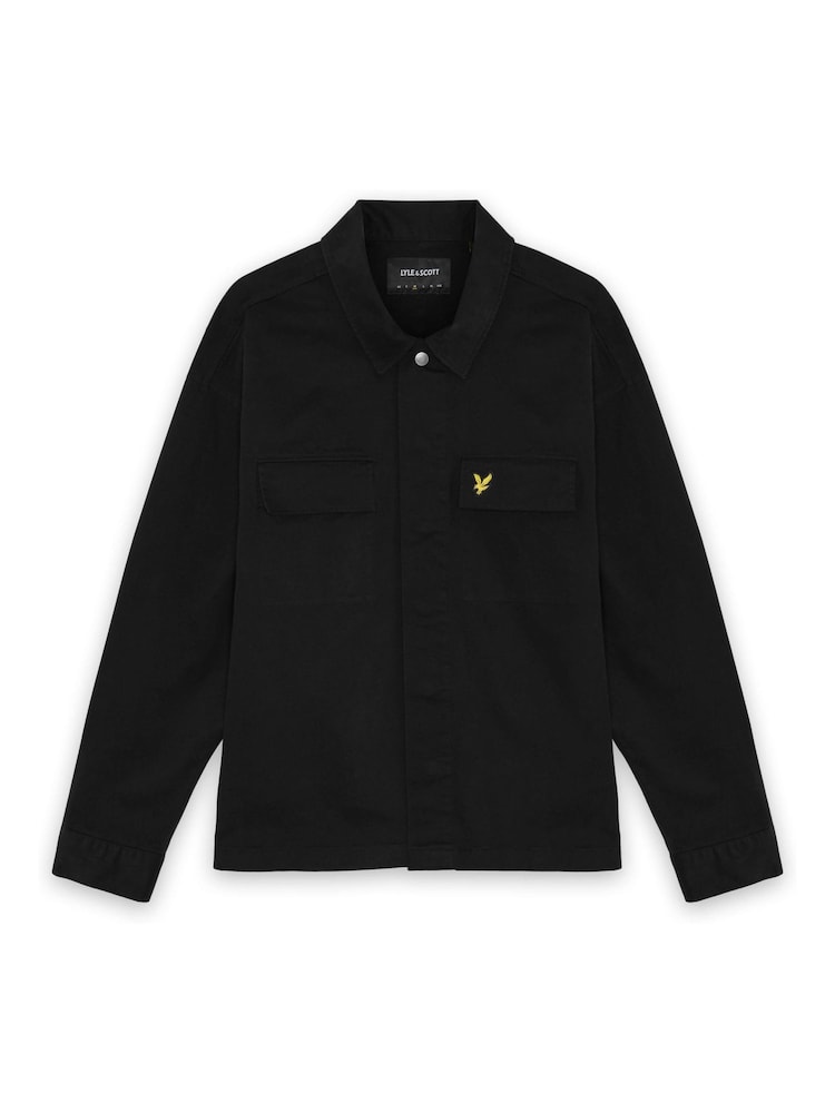 Lyle & Scott Black Washed Overshirt - Image 1 of 1