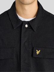 Lyle & Scott Black Washed Overshirt - Image 3 of 6