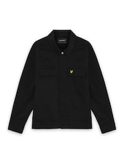 Lyle & Scott Black Washed Overshirt - Image 5 of 6