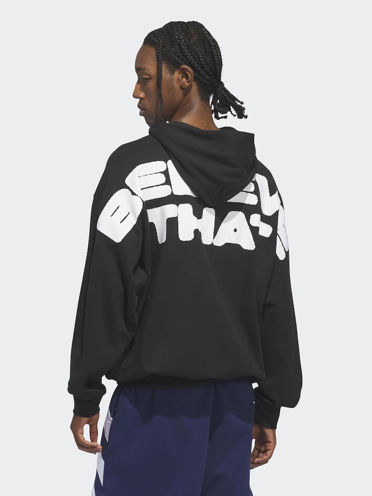 adidas Black Anthony Edwards Believe That Hoodie - Image 2 of 7