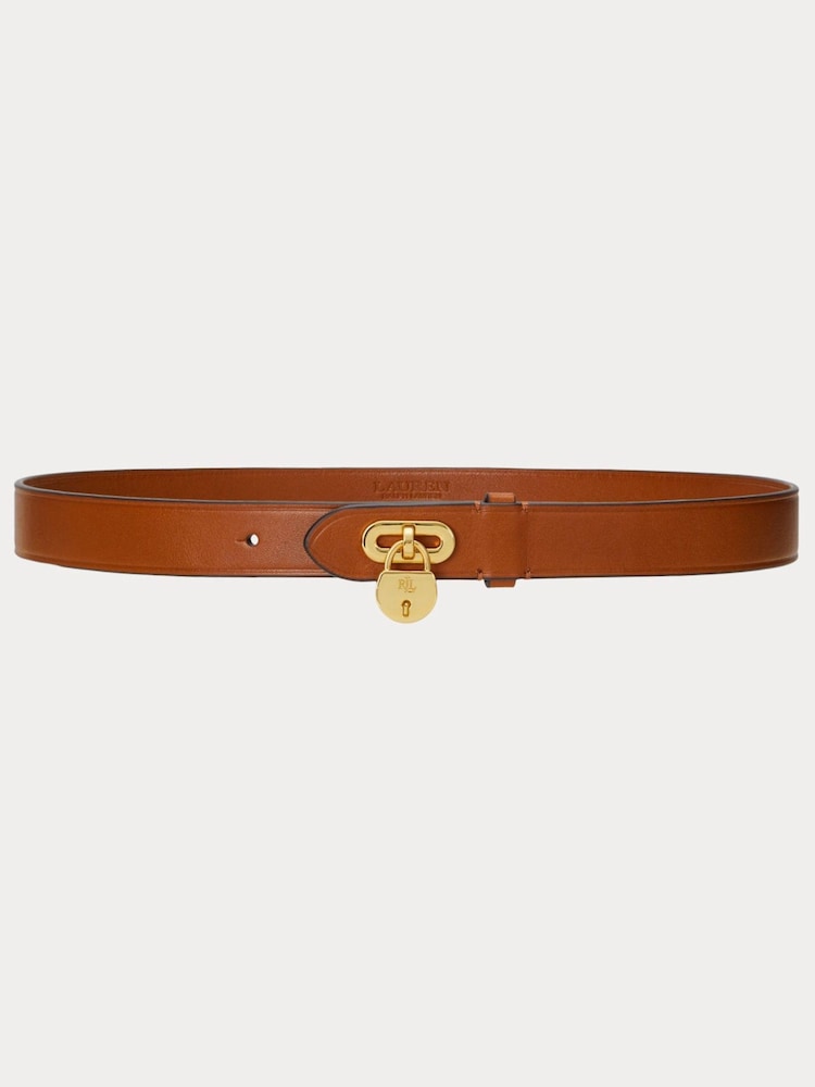 Lauren Ralph Lauren Padlock Leather Belt - Bild 1 von 2