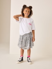 Silver Lace Trim Sequin Skirt (3-16yrs) - Image 2 of 9