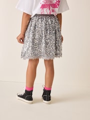 Silver Lace Trim Sequin Skirt (3-16yrs) - Image 4 of 9