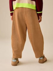 Neutral Brown Barrel Jersey Cord Trousers (3-16yrs) - Image 2 of 4