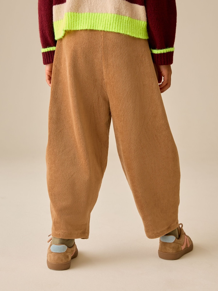 Neutral Brown Barrel Jersey Cord Trousers (3-16yrs) - Image 2 of 4 Neutral Brown Barrel Jersey Cord Trousers (3-16yrs) - Image 2 of 4