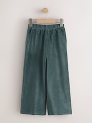 Dunkelgrün - Jersey-Cordhose mit weitem Bein (3–16 Jahre) - Bild 2 von 4