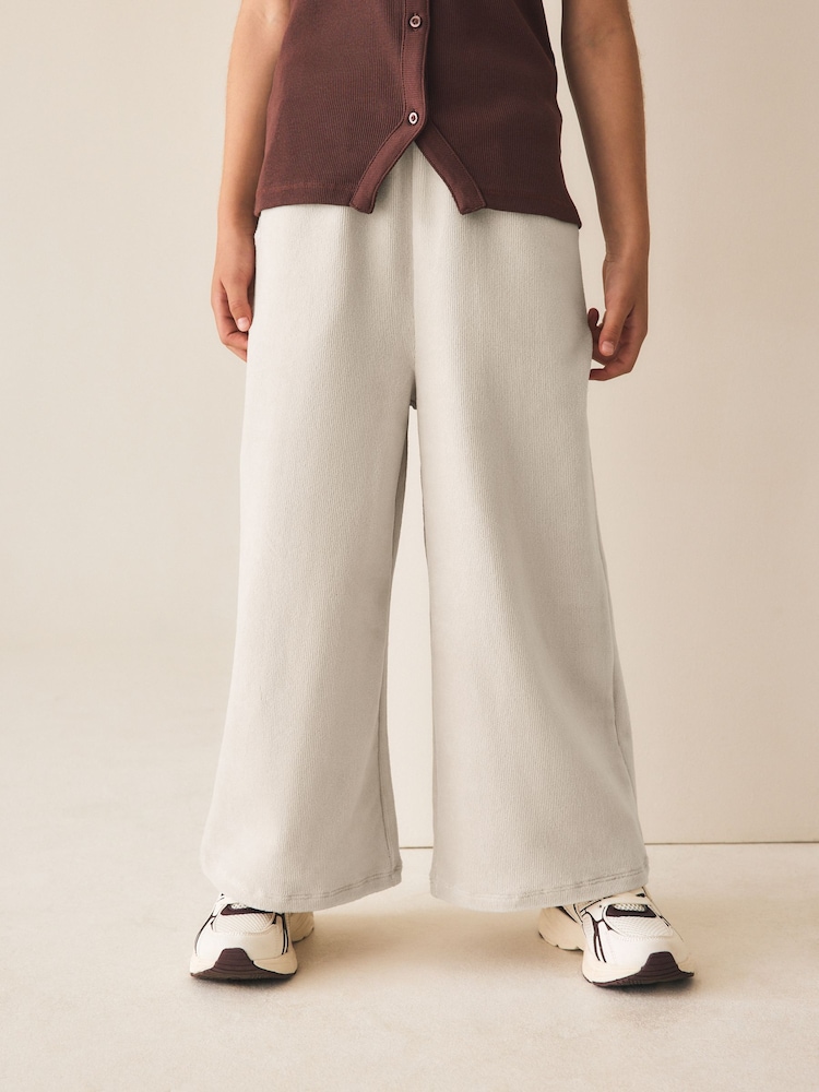 Cream - Jersey-Cordhose mit weitem Bein (3–16 Jahre) - Bild 1 von 7
