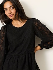 FatFace Veronica Black Lace Blouse - Image 3 of 6