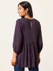 Lila - FatFace Metallic Tunic - Larawan 2 ng 5
