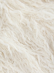 Ecru Sleeveless V-Neck Fluffy Bow Top - Image 7 of 8