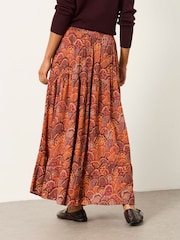 FatFace Jayla Purple Mountains Maxi Skirt - Image 2 of 6